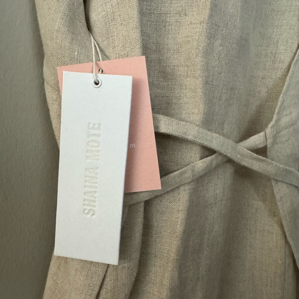 New Shaina Mote Nile Dress Flax Color Size 2